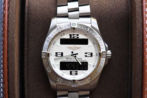 breitling aerospace white dial|breitling aerospace bicolor.